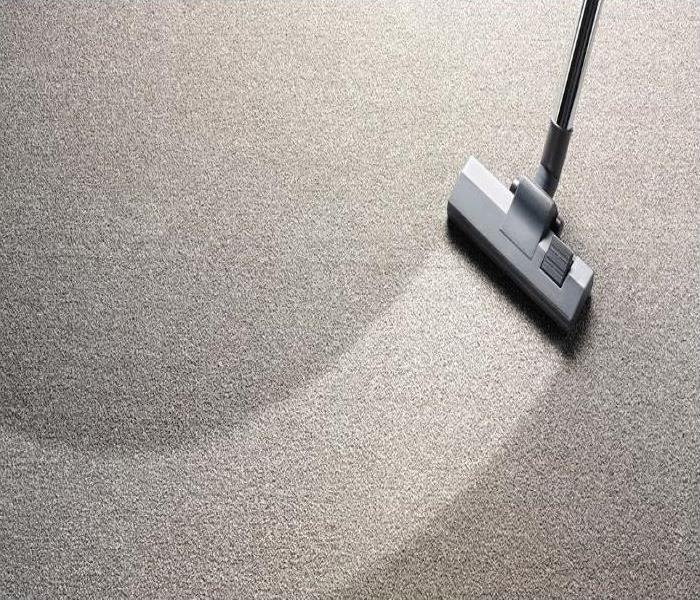 Carpet clean and dirty with machine
