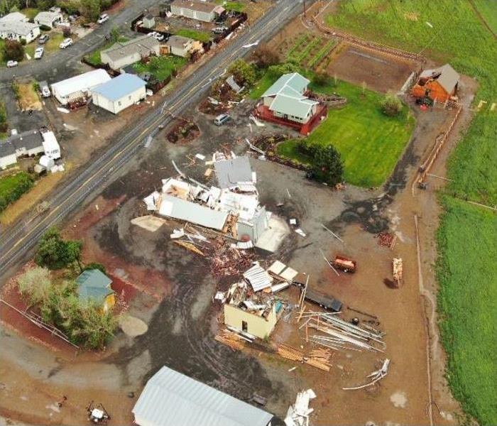 multiple homes destroyed by storm weather