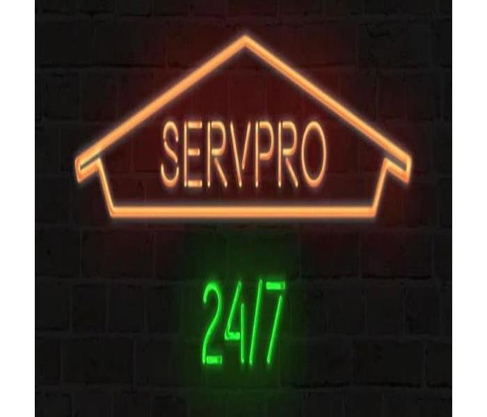 24-7 Servpro Sign